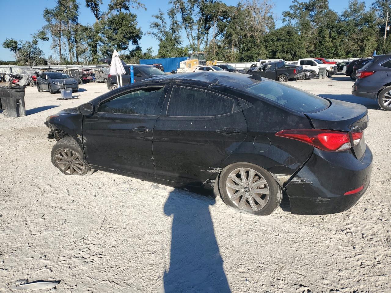 2016 Hyundai Elantra VIN KMHDH4AEXGU635365 Copart auction photo, all over damage thumbnail 2