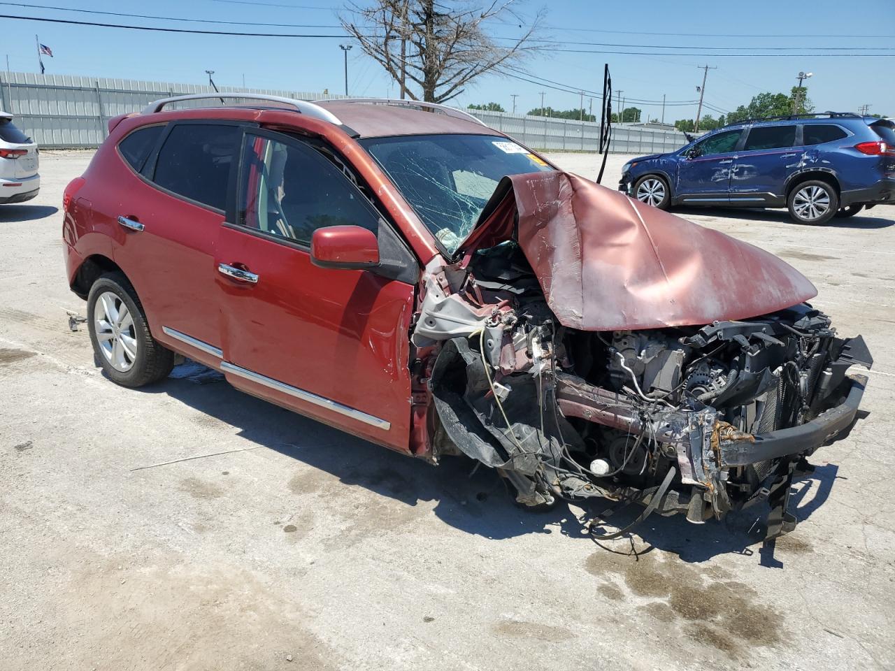 2012 Nissan Rogue VIN JN8AS5MV9CW373917 Copart auction photo, all over damage thumbnail 4