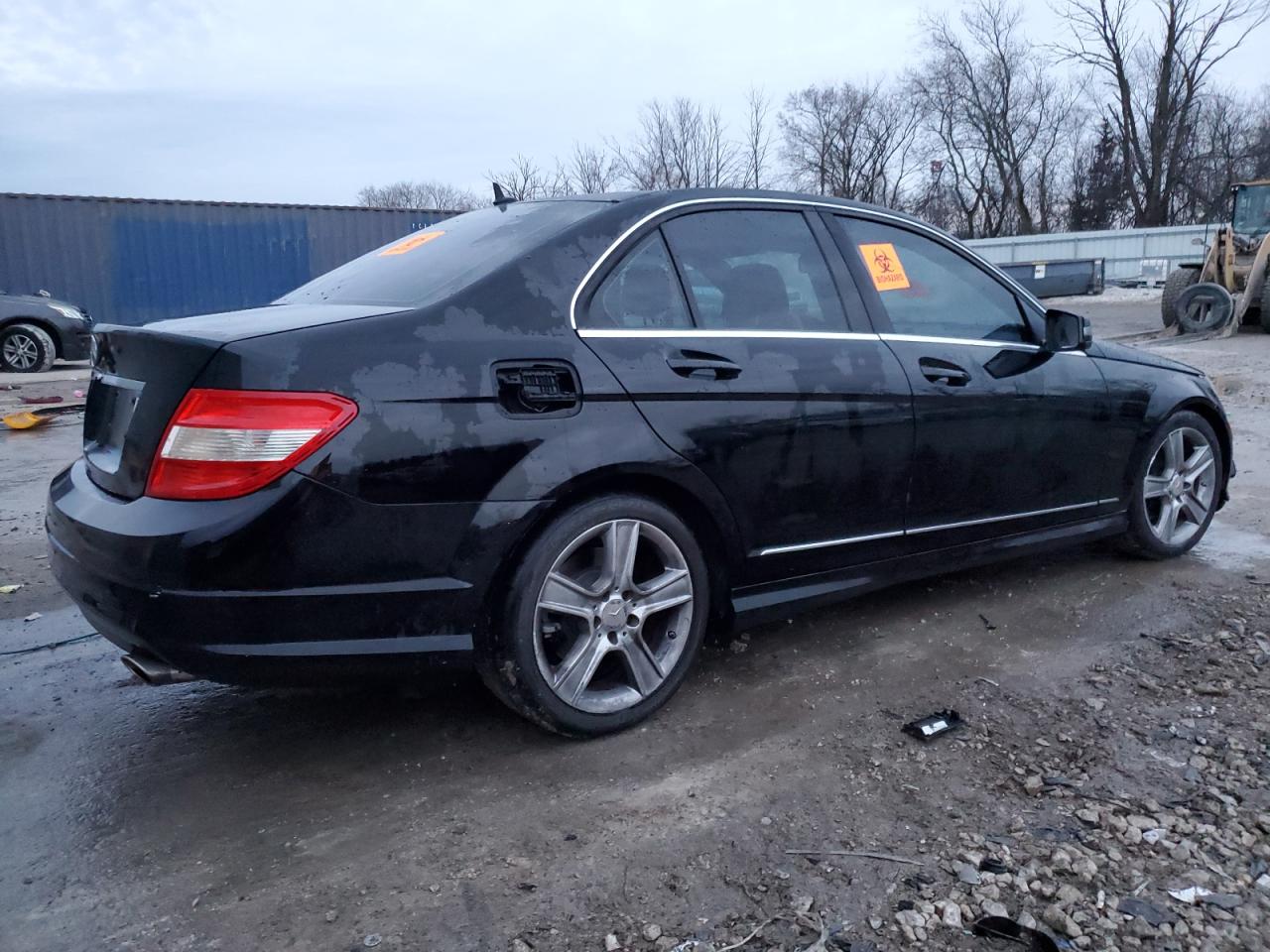 2011 Mercedes-Benz C-klasse VIN WDDGF5EB9BR156188 Copart auction photo, front end damage thumbnail 3