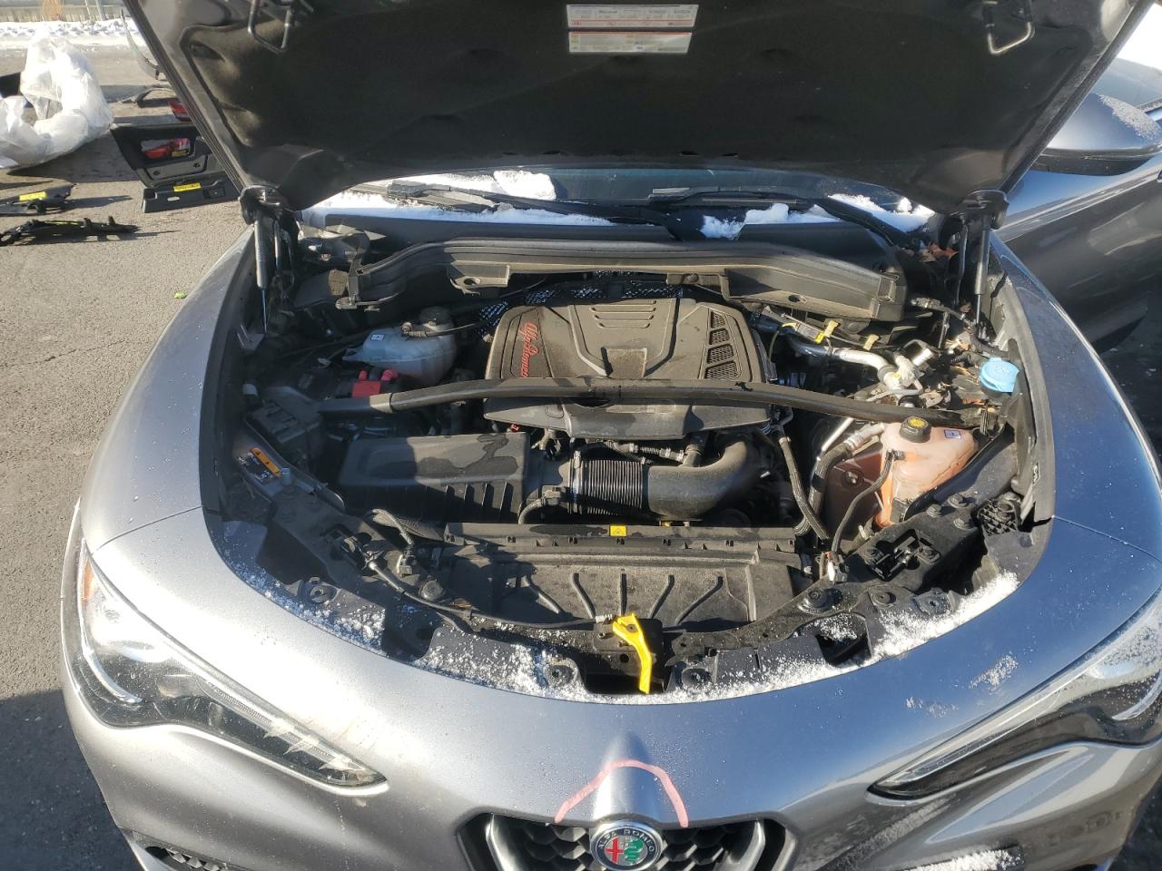 2020 Alfa Romeo Stelvio VIN ZASPAKANXL7C98870 Copart auction photo, rear end / stripped damage thumbnail 12