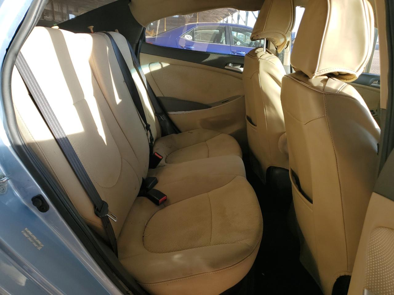 2013 Hyundai Accent VIN KMHCT4AE1DU520868 Copart auction photo, side damage thumbnail 10