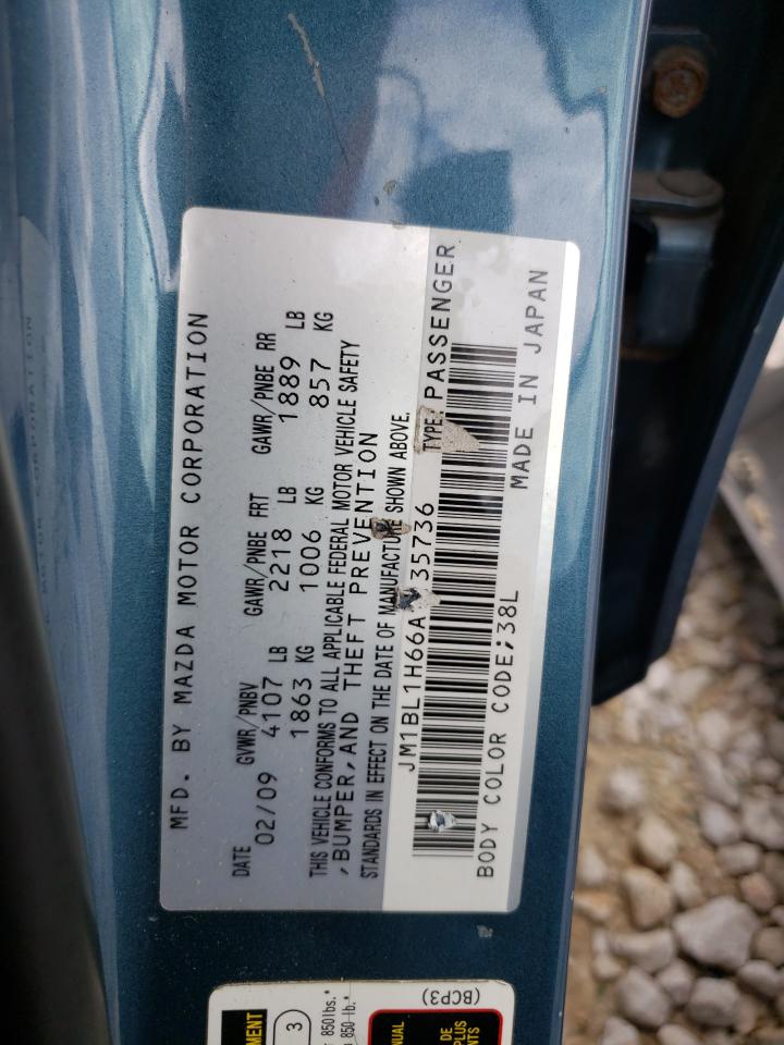 2010 Mazda 3 VIN JM1BL1H66A1135736 Copart auction photo, front end / minor dent/scratches damage thumbnail 15