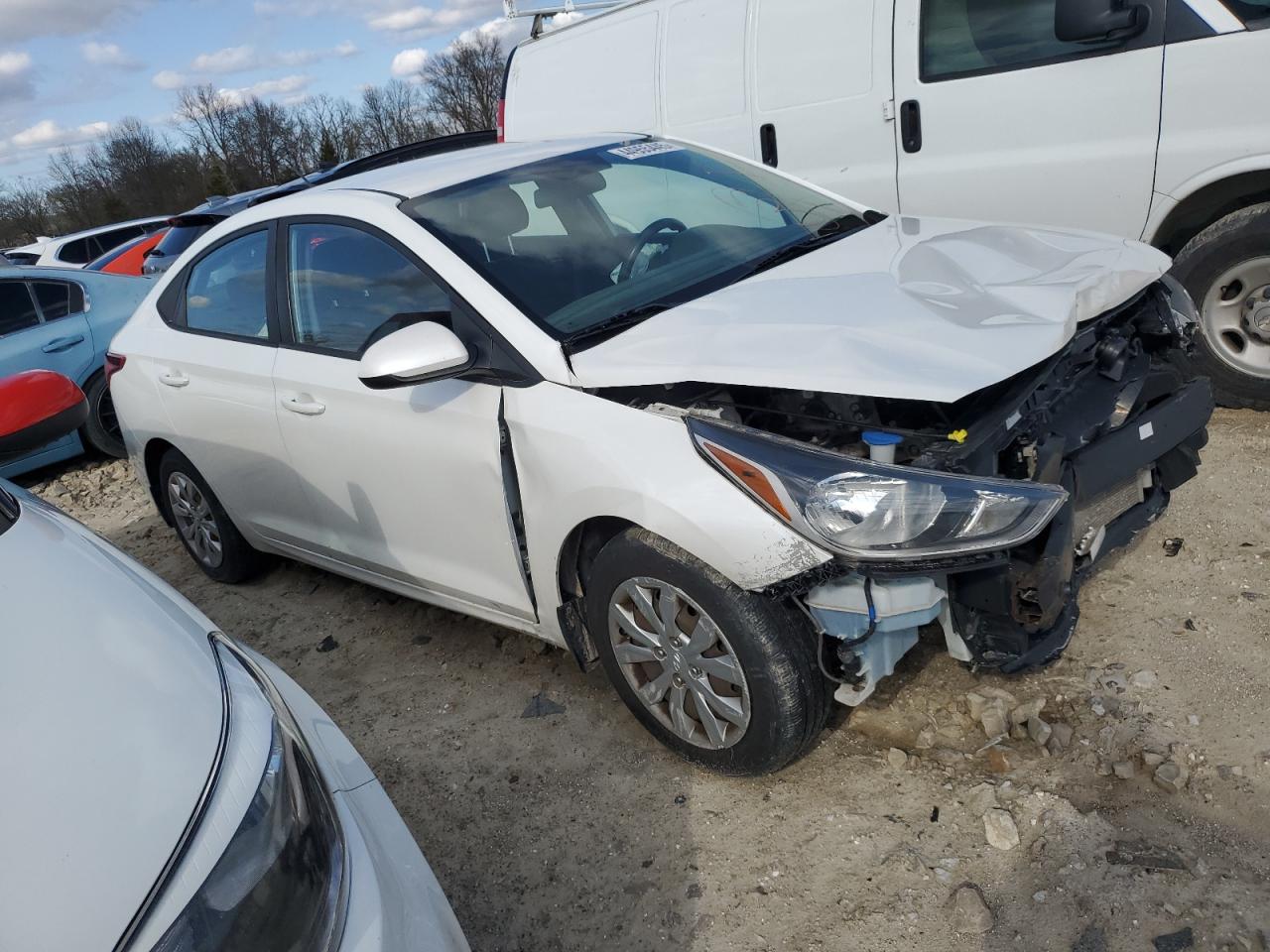 2020 Hyundai Accent VIN 3KPC24A60LE096242 Copart auction photo, front end damage thumbnail 4