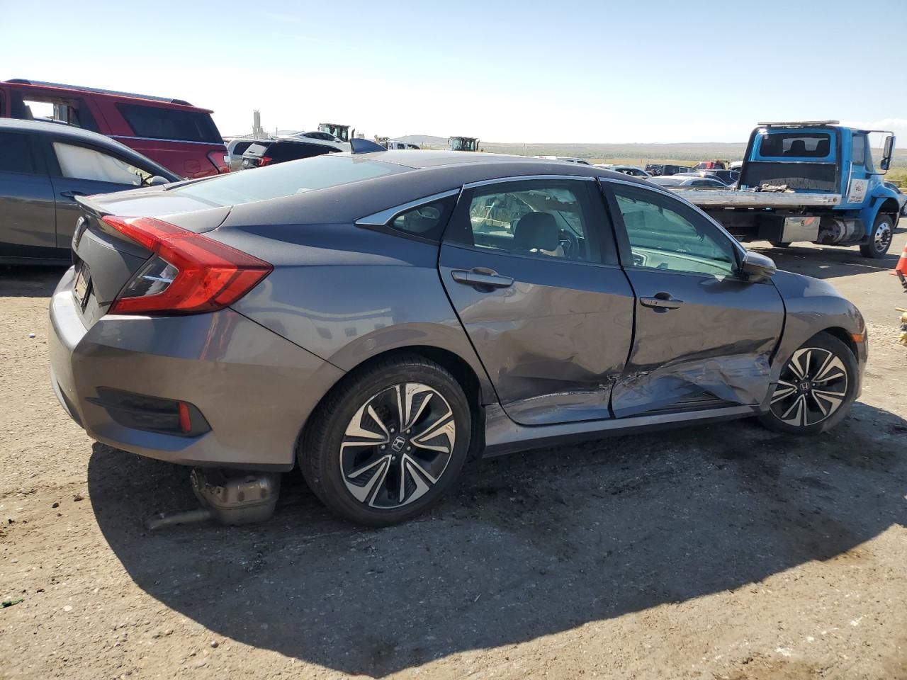 2016 Honda Civic VIN 19XFC1F37GE005934 Copart auction photo, all over / undercarriage damage thumbnail 3