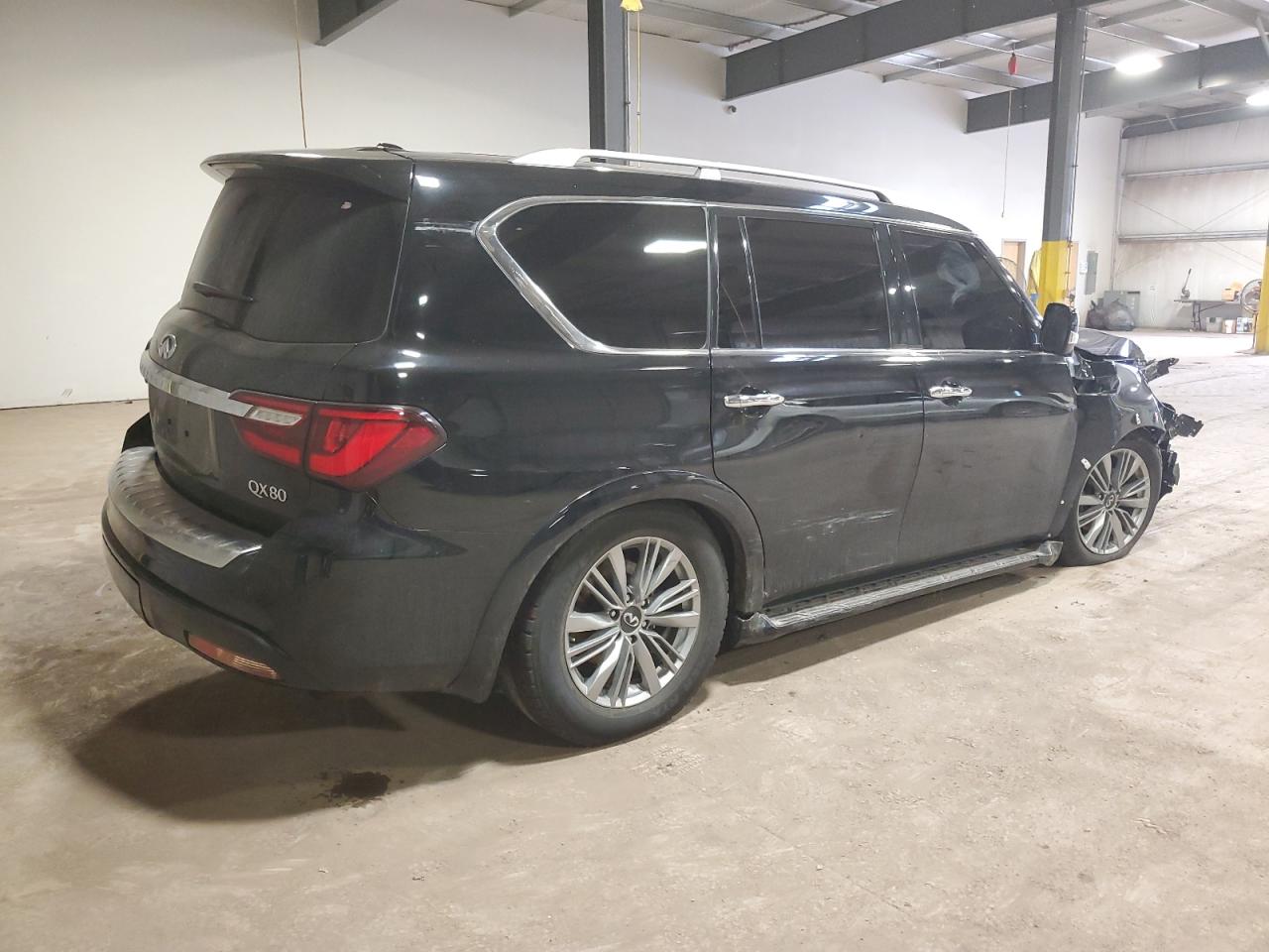 2020 Infiniti QX80 VIN JN8AZ2NF5L9705397 Copart auction photo, front end / side damage thumbnail 3