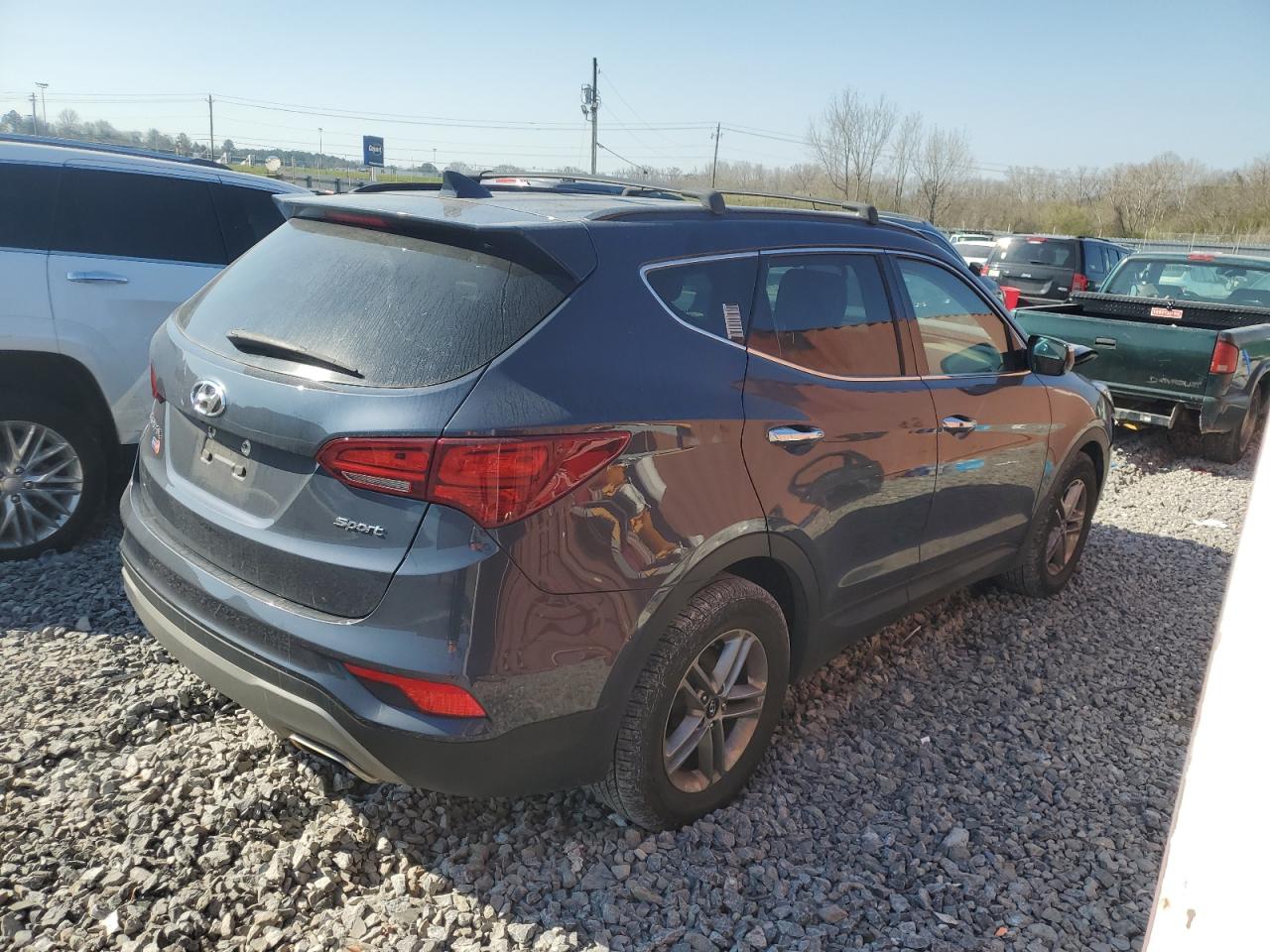 2017 Hyundai Santa Fe VIN 5NMZU3LB8HH022348 Copart auction photo, front end damage thumbnail 3