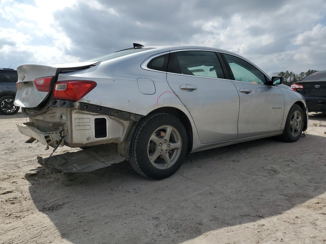 2017 Chevrolet Malibu VIN 1G1ZB5ST5HF136194 Copart auction photo, rear end / front end damage thumbnail 3