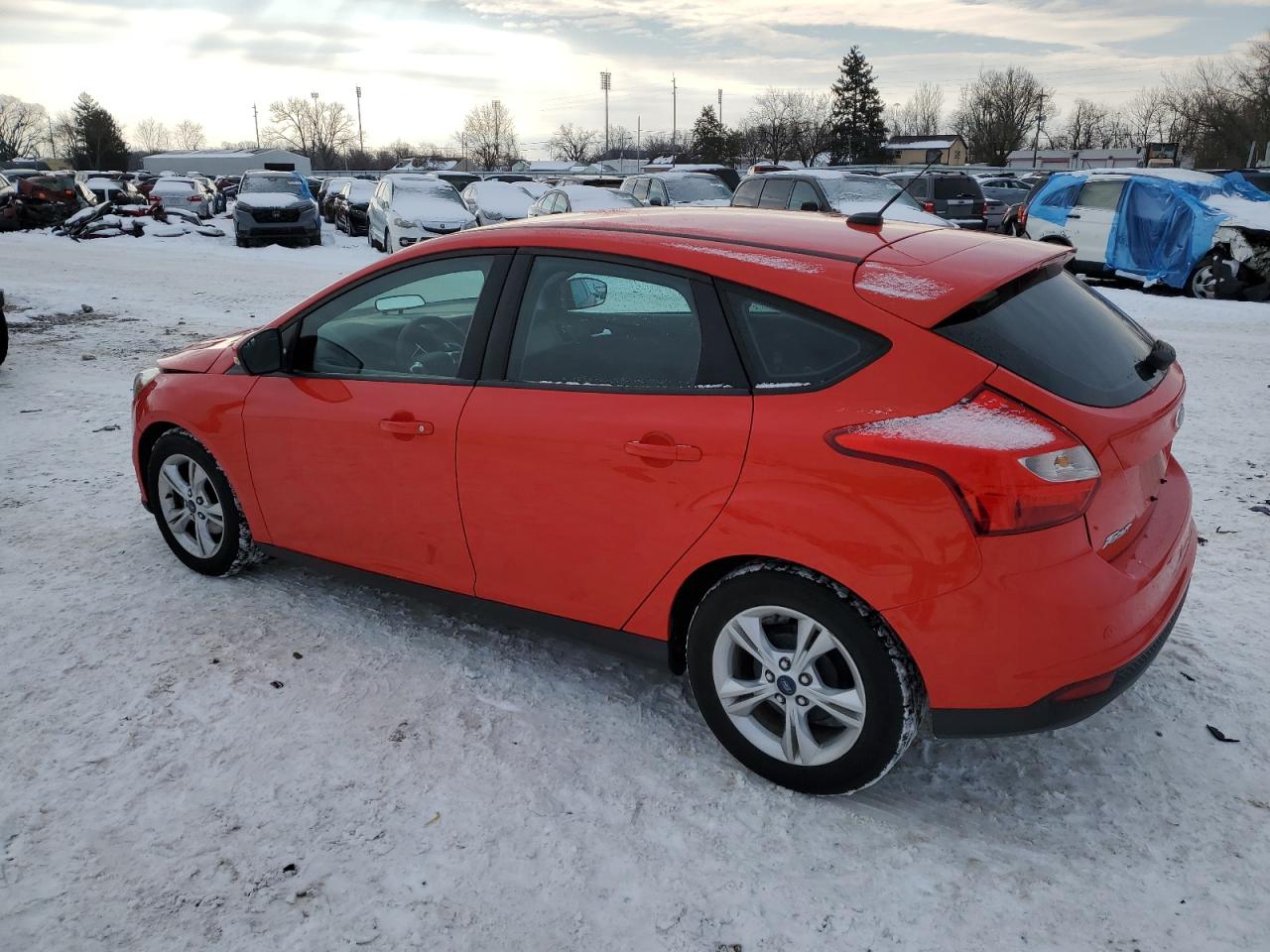 2013 Ford Focus VIN 1FADP3K20DL242441 Copart auction photo, front end / undercarriage damage thumbnail 2