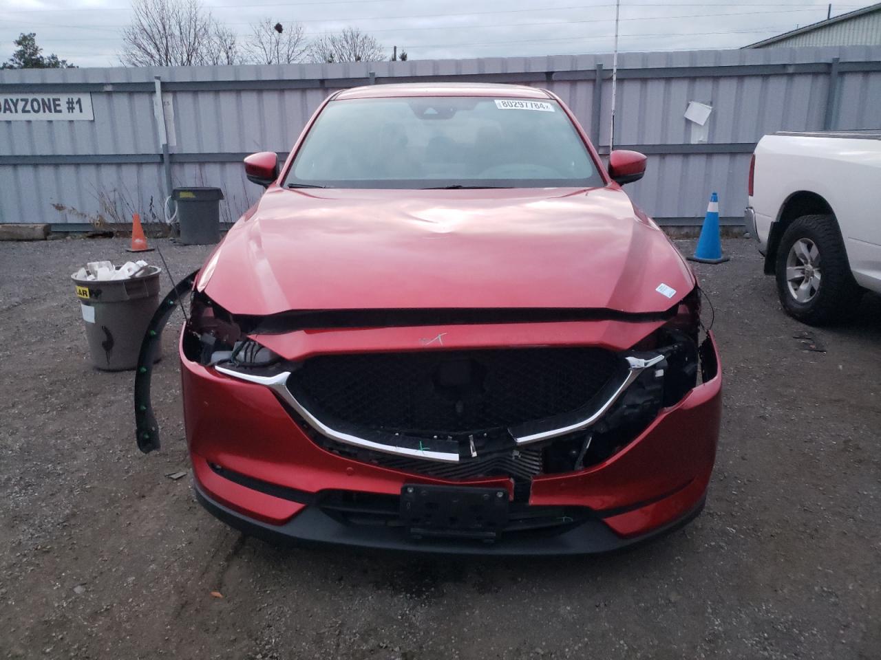 2021 Mazda CX-5 VIN JM3KFBEY1M0100932 Copart auction photo, front end / undercarriage damage thumbnail 5