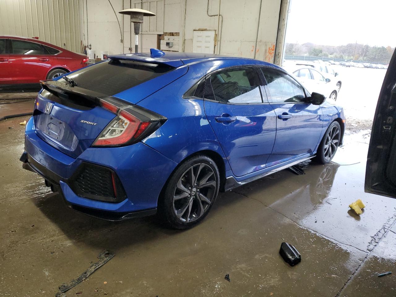 2018 Honda Civic VIN SHHFK7G47JU210649 Copart auction photo, vandalism damage thumbnail 3