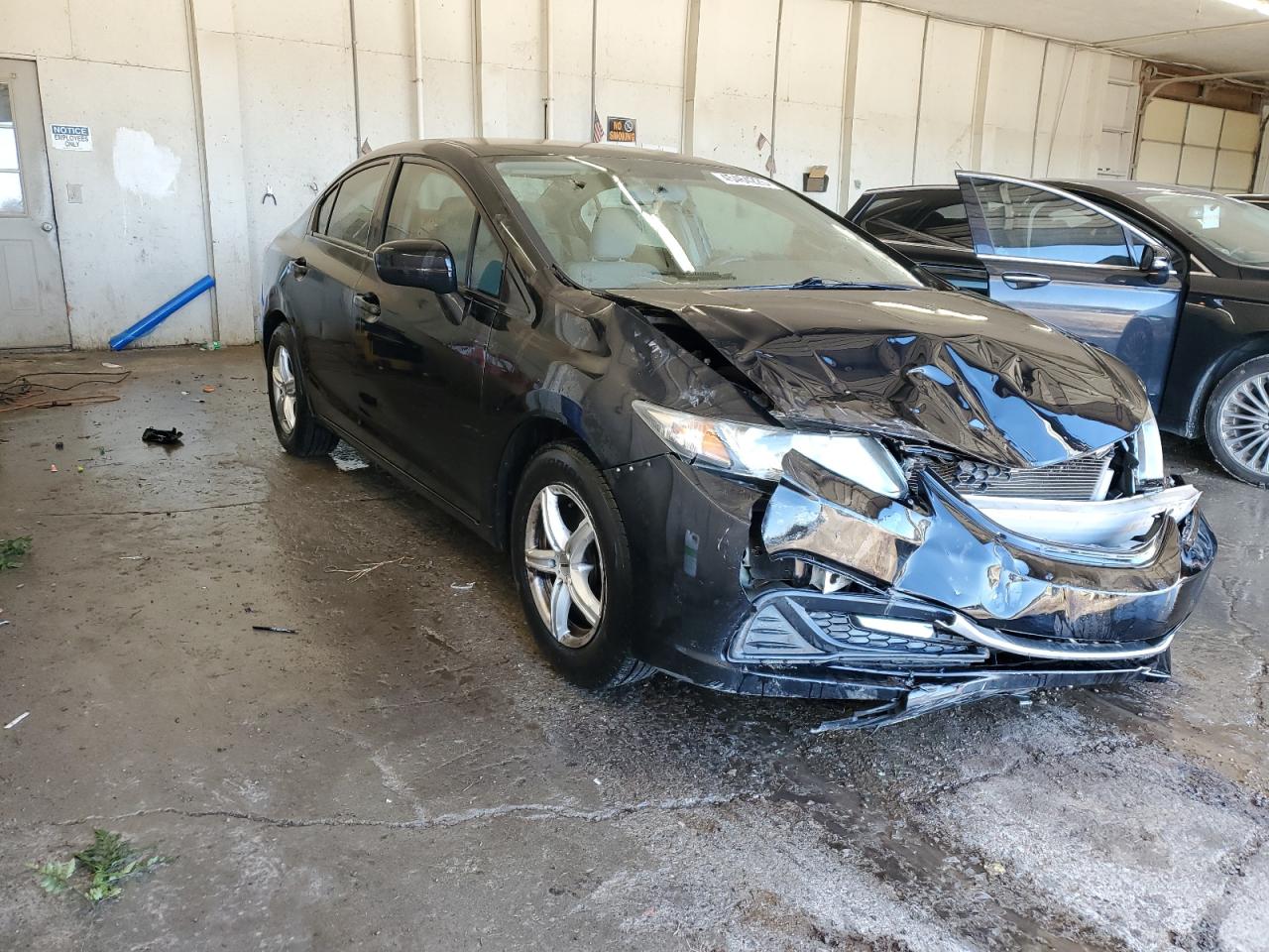 2014 Honda Civic VIN 19XFB2F55EE029284 Copart auction photo, front end / side damage thumbnail 4