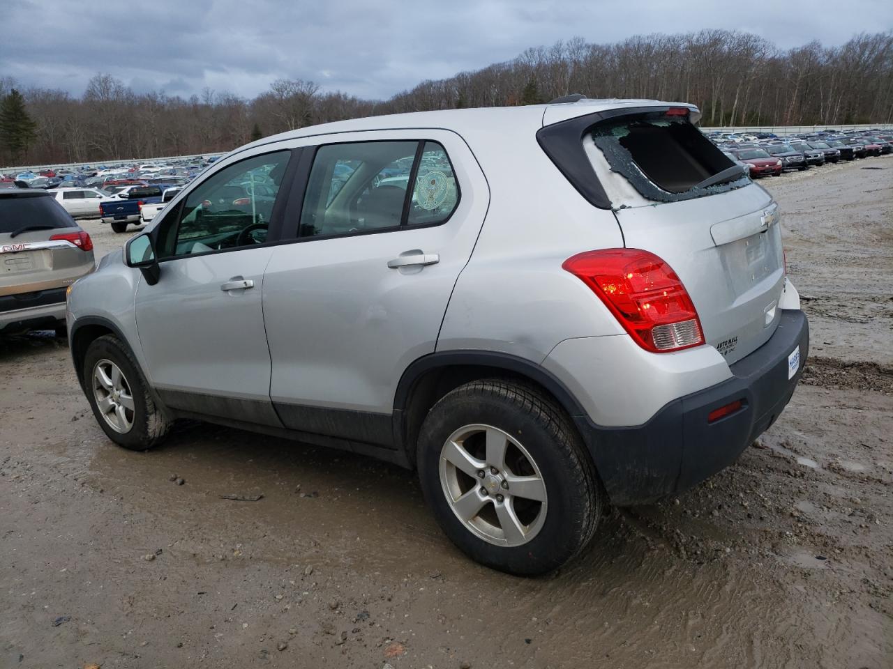 2016 Chevrolet Trax VIN 3GNCJNSB4GL264722 Copart auction photo, top/roof / rear end damage thumbnail 2