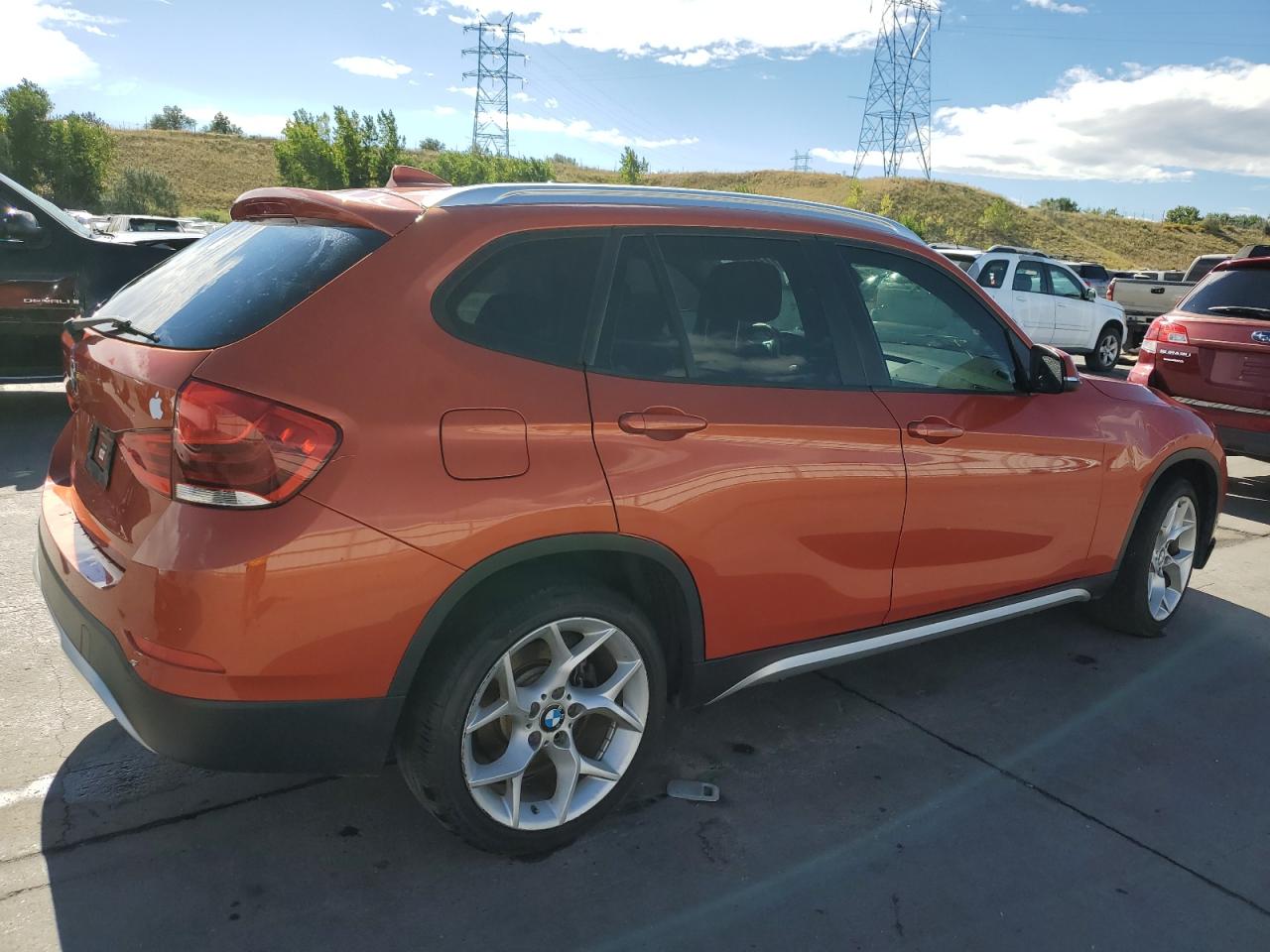 2014 BMW X1 VIN WBAVM1C50EVW52177 Copart auction photo, hail / front end damage thumbnail 3