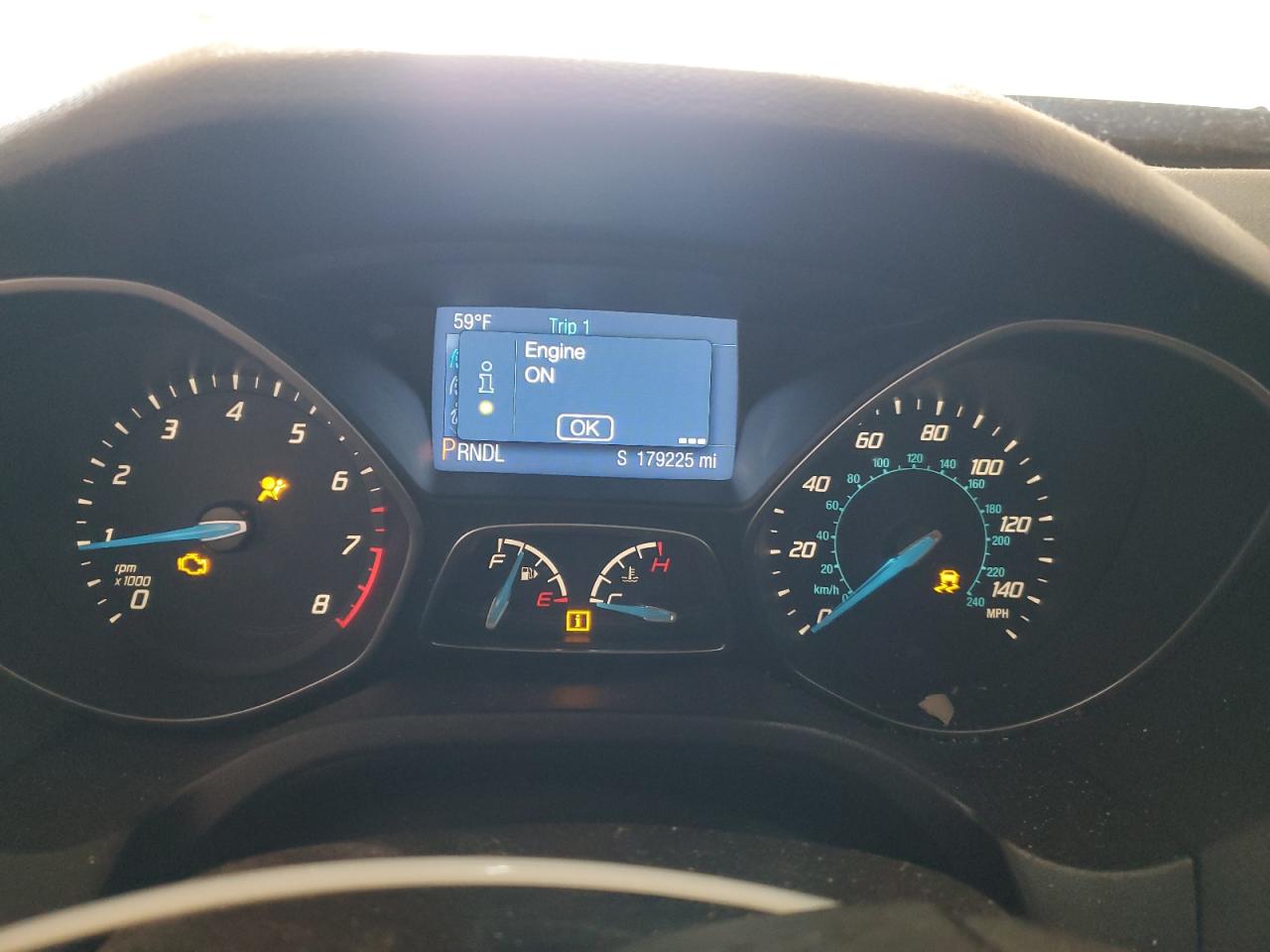 2014 Ford Focus VIN 1FADP3F25EL320031 Copart auction photo, front end / frame damage damage thumbnail 9