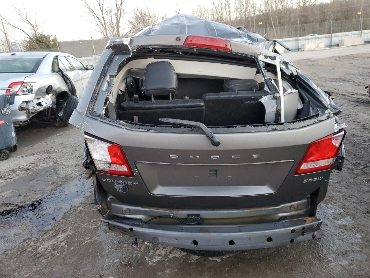 2013 Dodge Journey VIN 3C4PDCDG8DT635035 Copart auction photo, rollover damage thumbnail 6
