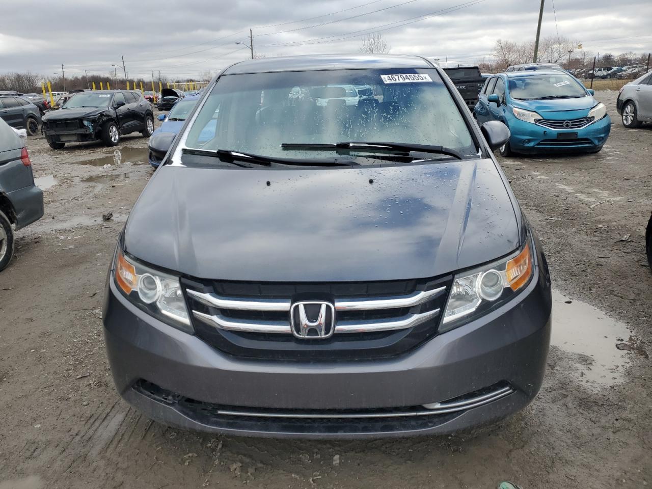 2014 Honda Odyssey VIN 5FNRL5H40EB054748 Copart auction photo, rear end / mechanical damage thumbnail 5