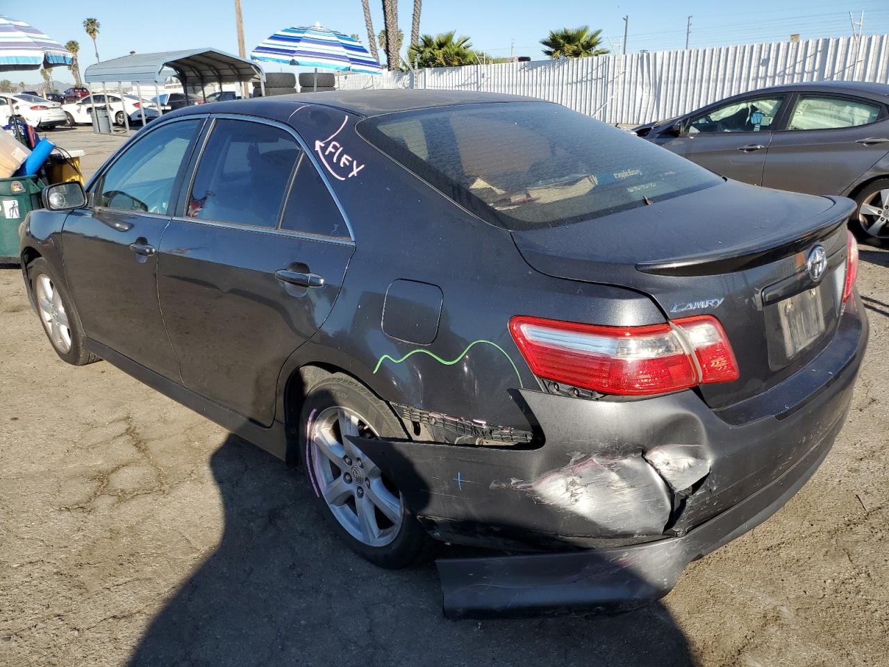 2008 Toyota Camry VIN 4T1BK46KX8U560322 Copart auction photo, rear end / front end damage thumbnail 2