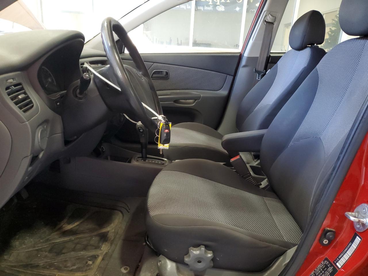 2009 KIA Rio VIN KNADE223996534062 Copart auction photo, side damage thumbnail 7