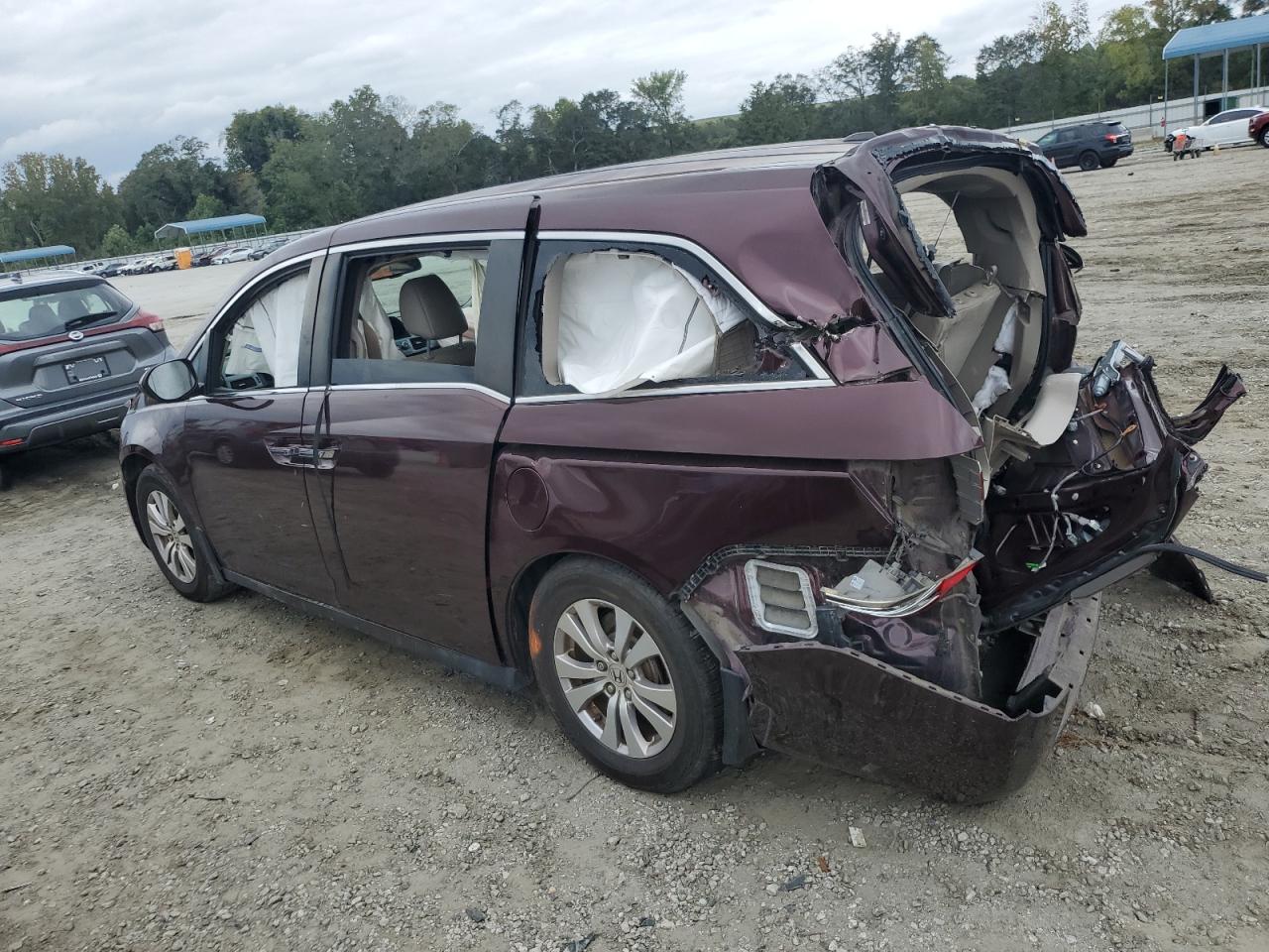 2014 Honda Odyssey VIN 5FNRL5H64EB029854 Copart auction photo, all over / rear end damage thumbnail 2