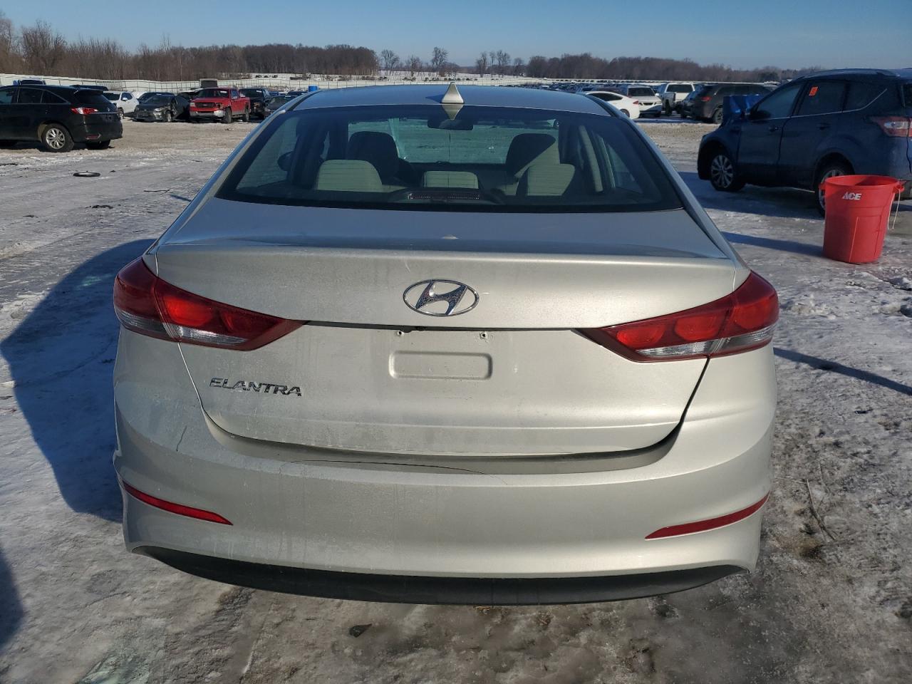 2017 Hyundai Elantra VIN 5NPD84LF8HH187326 Copart auction photo, front end damage thumbnail 6