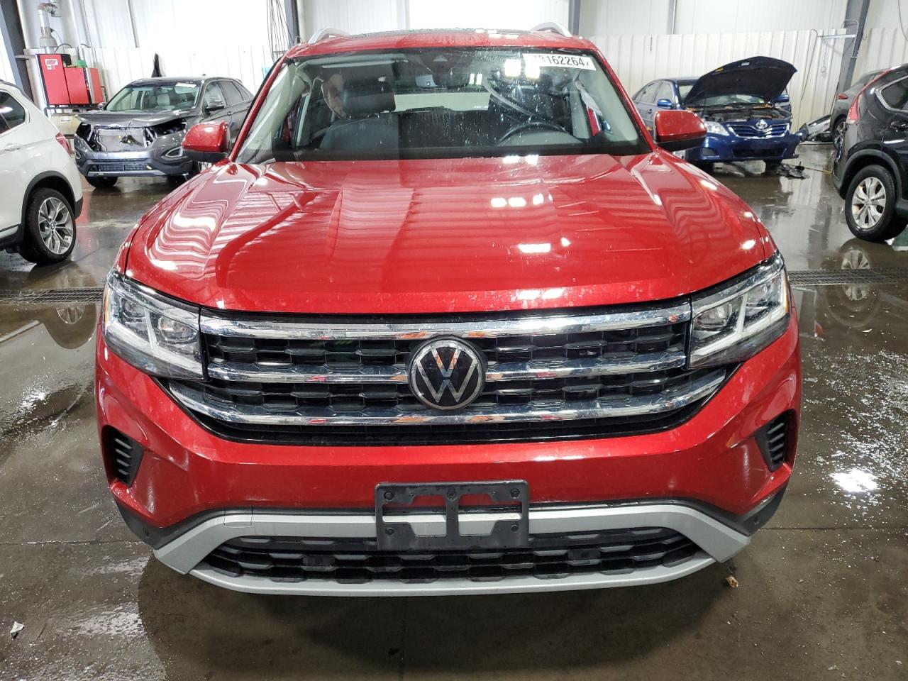 2021 Volkswagen Atlas VIN 1V2BR2CA3MC535082 Copart auction photo, front end / side damage thumbnail 5