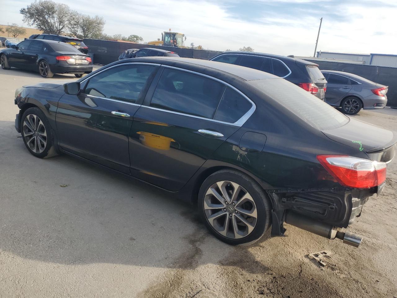 2014 Honda Accord VIN 1HGCR2F5XEA118528 Copart auction photo, rear end / front end damage thumbnail 2
