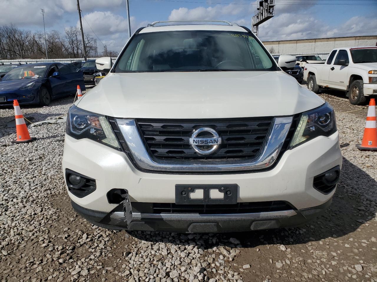 2018 Nissan Pathfinder VIN 5N1DR2MM4JC637744 Copart auction photo, rear end damage thumbnail 5