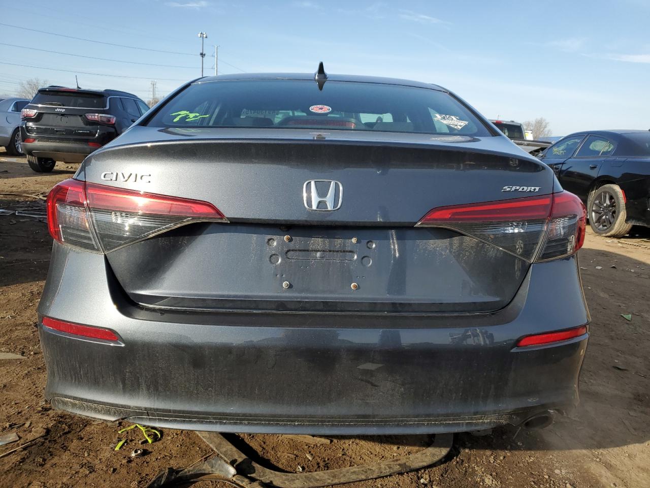 2022 Honda Civic VIN 2HGFE2F50NH543220 Copart auction photo, front end / side damage thumbnail 6