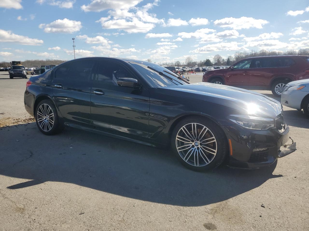 2017 BMW 5er VIN WBAJE7C38HWA03449 Copart auction photo, front end / side damage thumbnail 4
