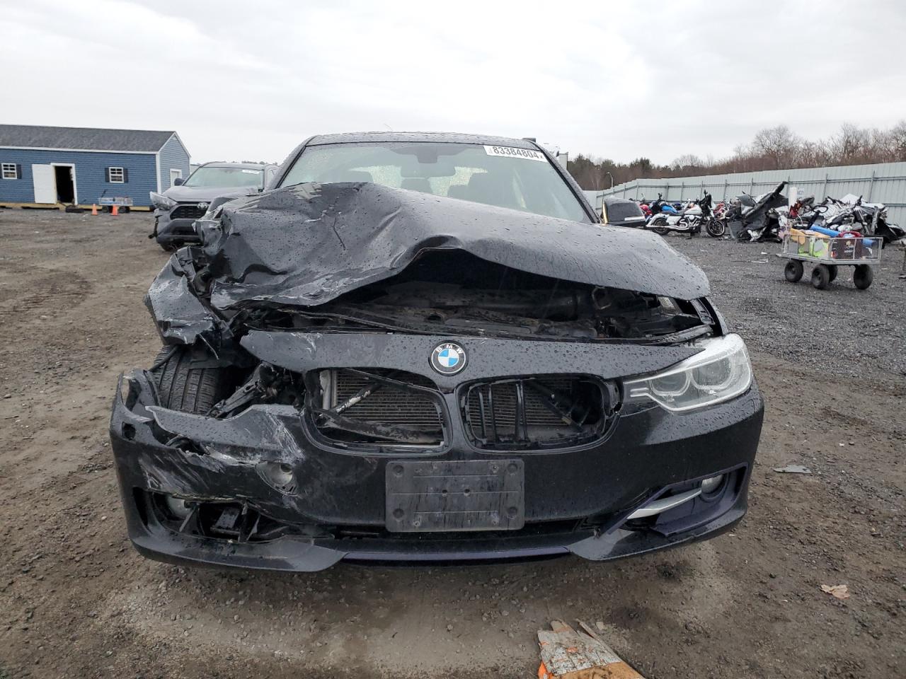 2015 BMW 3er VIN WBA3B9G58FNR94161 Copart auction photo, front end damage thumbnail 5