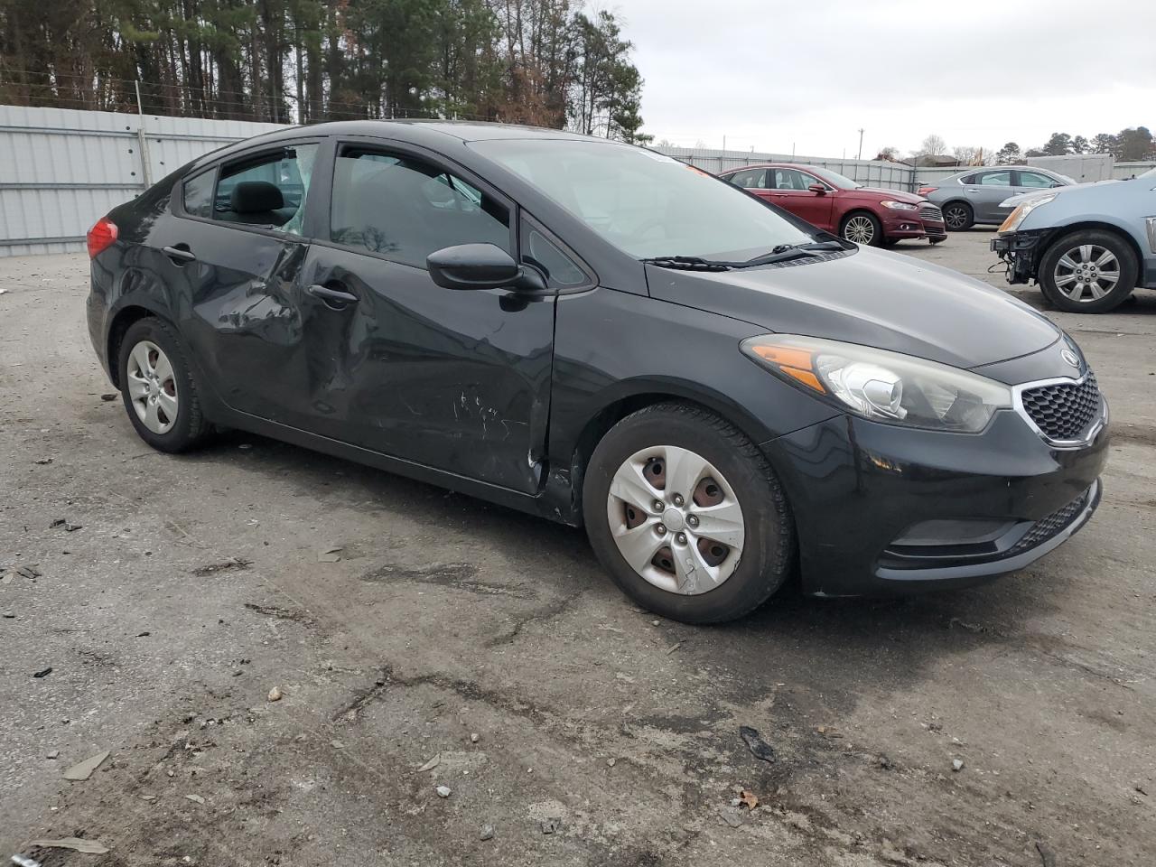 2015 KIA Forte VIN KNAFK4A61F5428702 Copart auction photo, side damage thumbnail 4