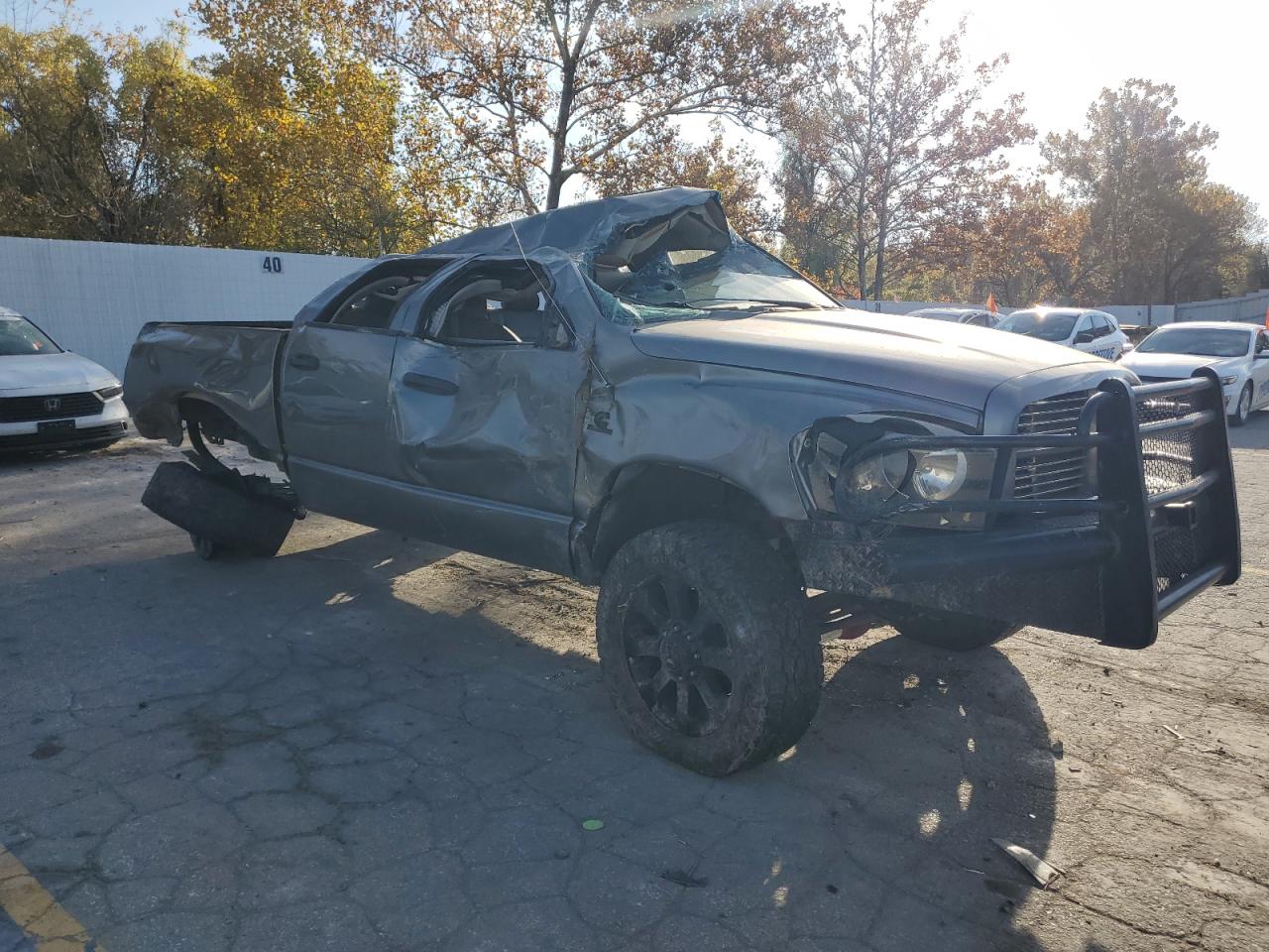 2008 Dodge RAM VIN 3D3KS28A68G193152 Copart auction photo, all over damage thumbnail 4