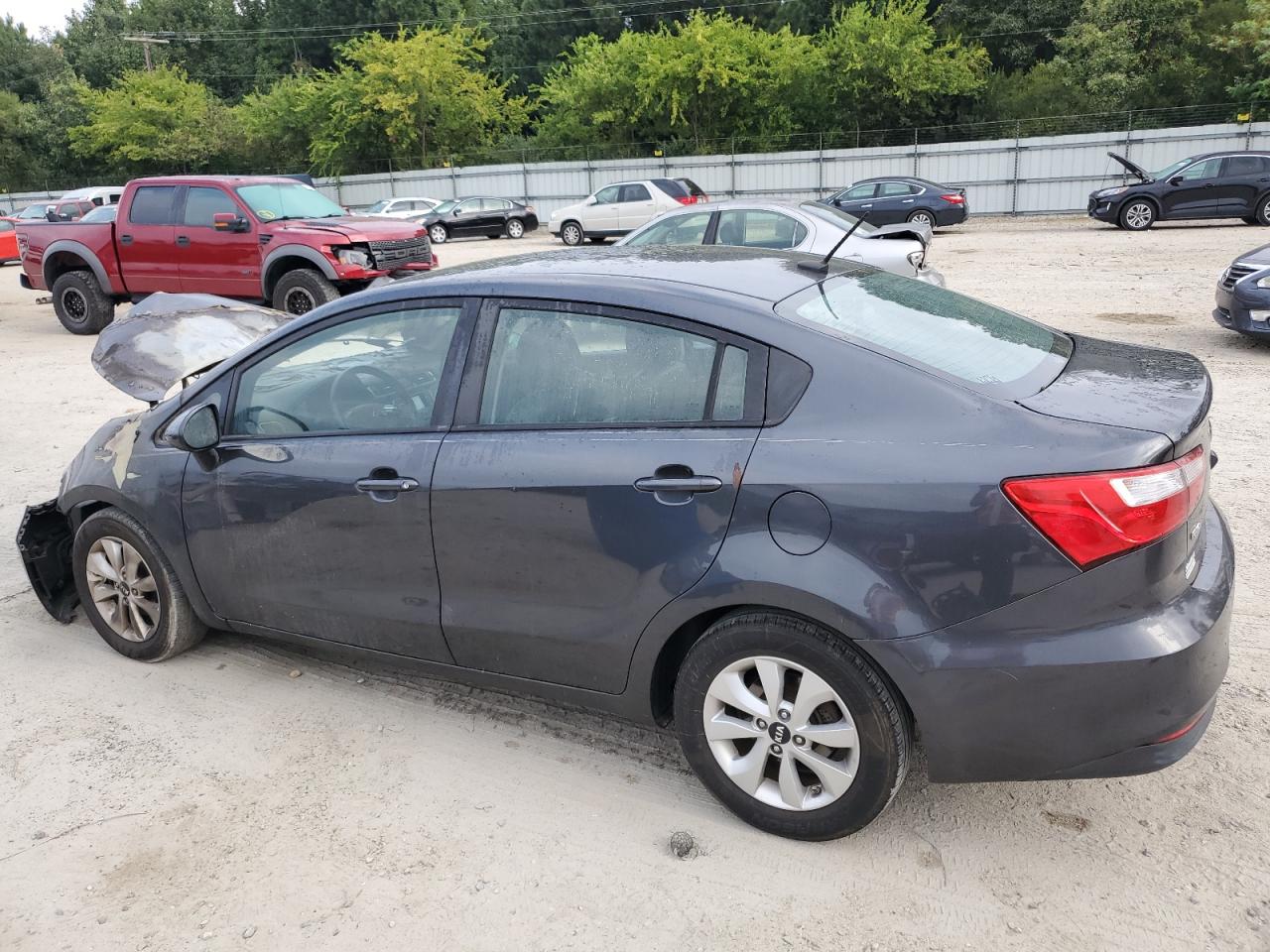 2016 KIA Rio VIN KNADN4A31G6626955 Copart auction photo, burn - interior / burn - engine damage thumbnail 2