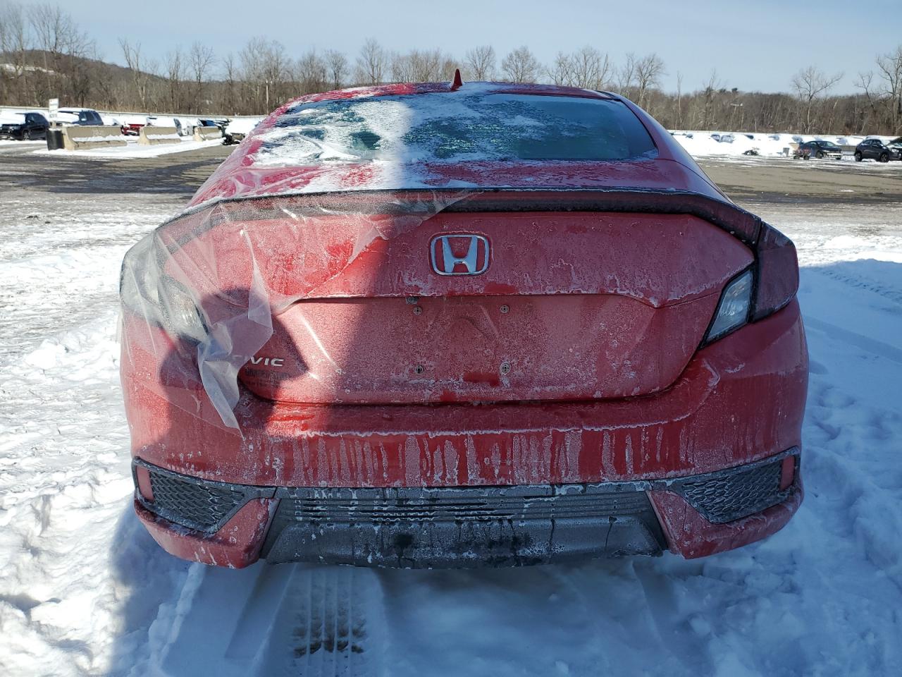 2018 Honda Civic VIN 2HGFC3B38JH357466 Copart auction photo, front end / rear end damage thumbnail 6