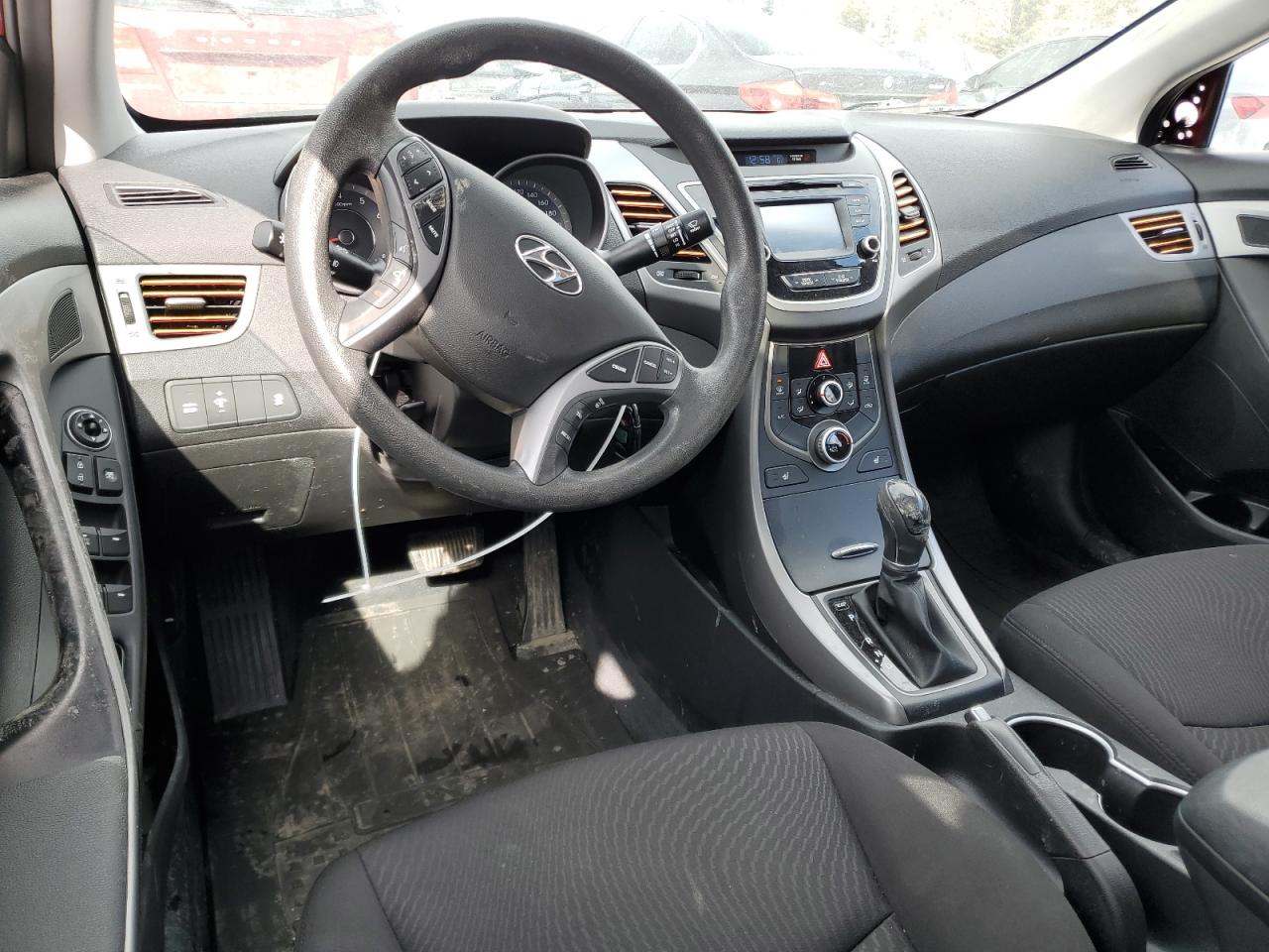 2016 Hyundai Elantra VIN KMHDH4AEXGU626911 Copart auction photo, front end / side damage thumbnail 8