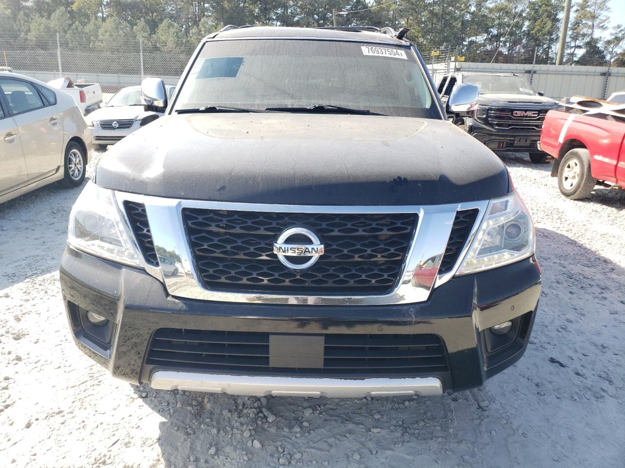 2017 Nissan Armada VIN JN8AY2NE3H9705934 Copart auction photo, top/roof / minor dent/scratches damage thumbnail 5