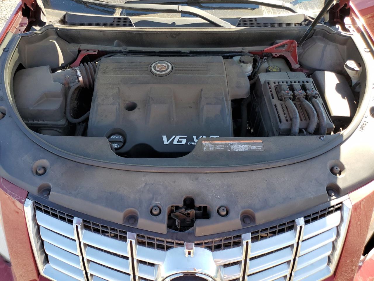 2013 Cadillac SRX VIN 3GYFNCE32DS566458 Copart auction photo, front end / undercarriage damage thumbnail 12