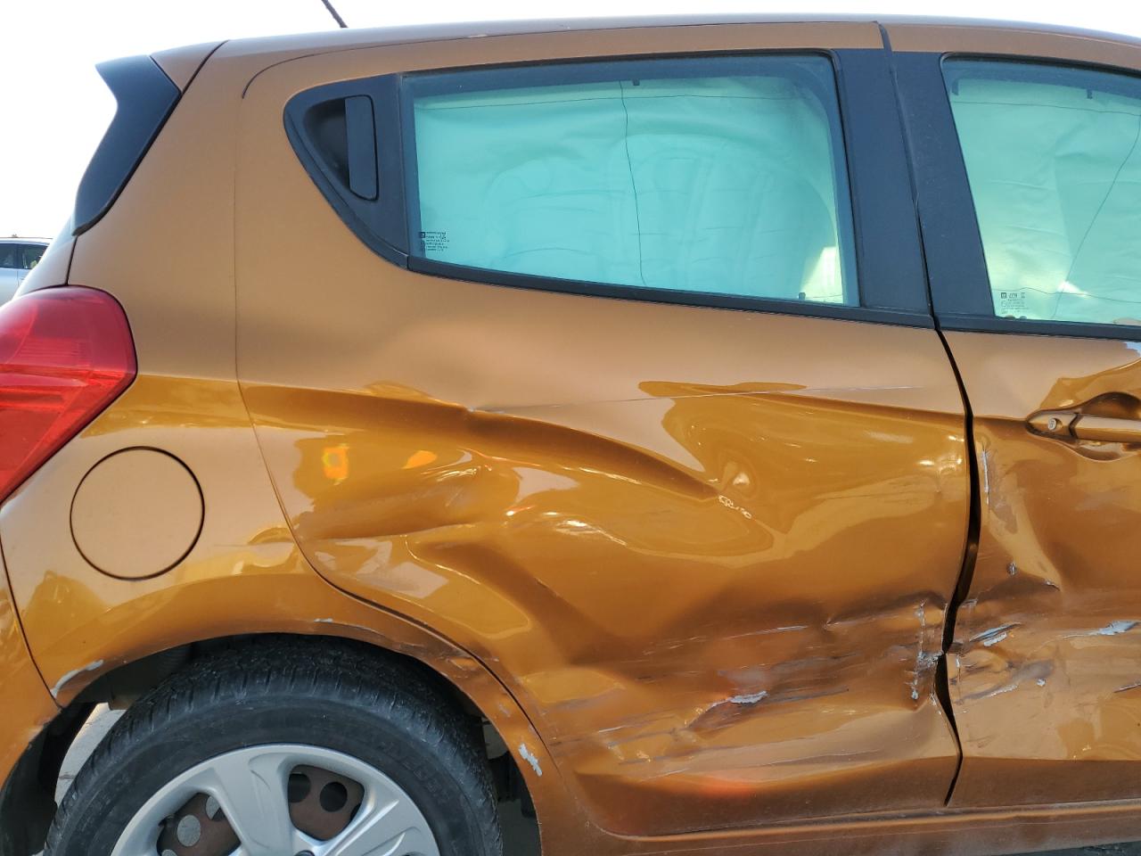 2020 Chevrolet Spark VIN KL8CB6SA4LC473640 Copart auction photo, side / hail damage thumbnail 10