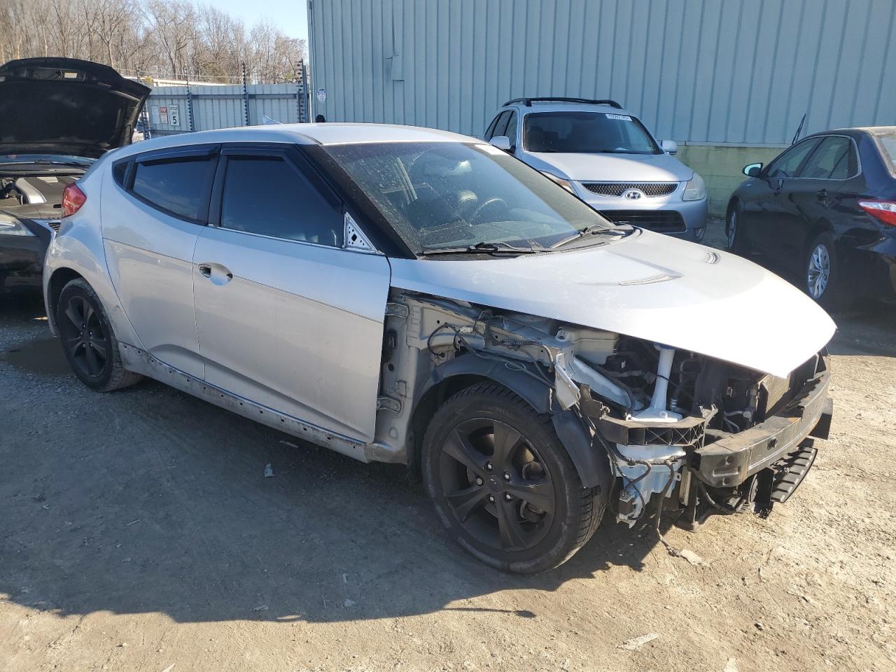 2013 Hyundai Veloster VIN KMHTC6AE9DU106958 Copart auction photo, front end / minor dent/scratches damage thumbnail 4