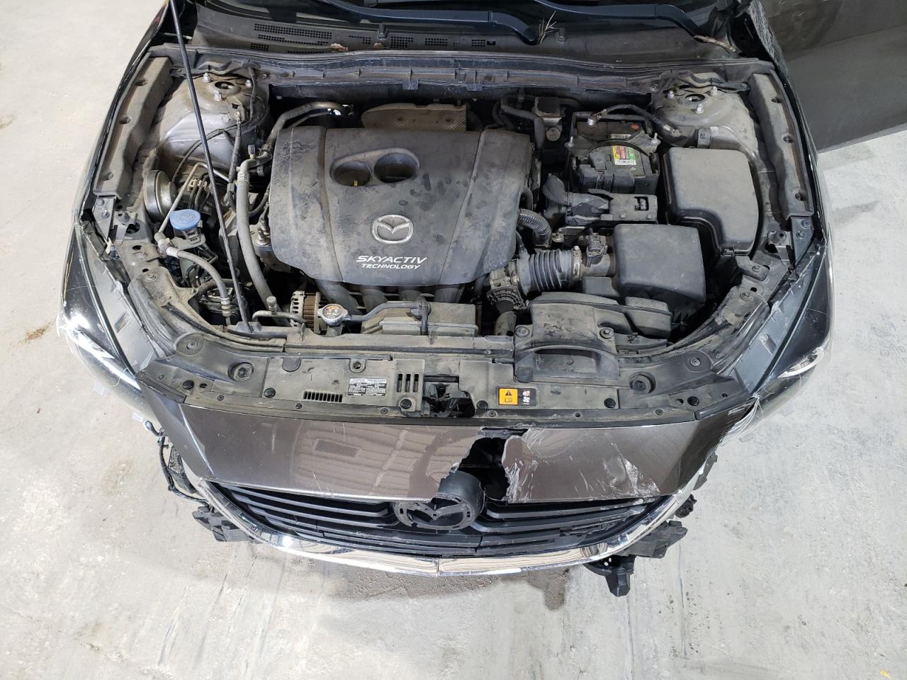2017 Mazda 3 VIN 3MZBN1V7XHM127771 Copart auction photo, front end / top/roof damage thumbnail 11