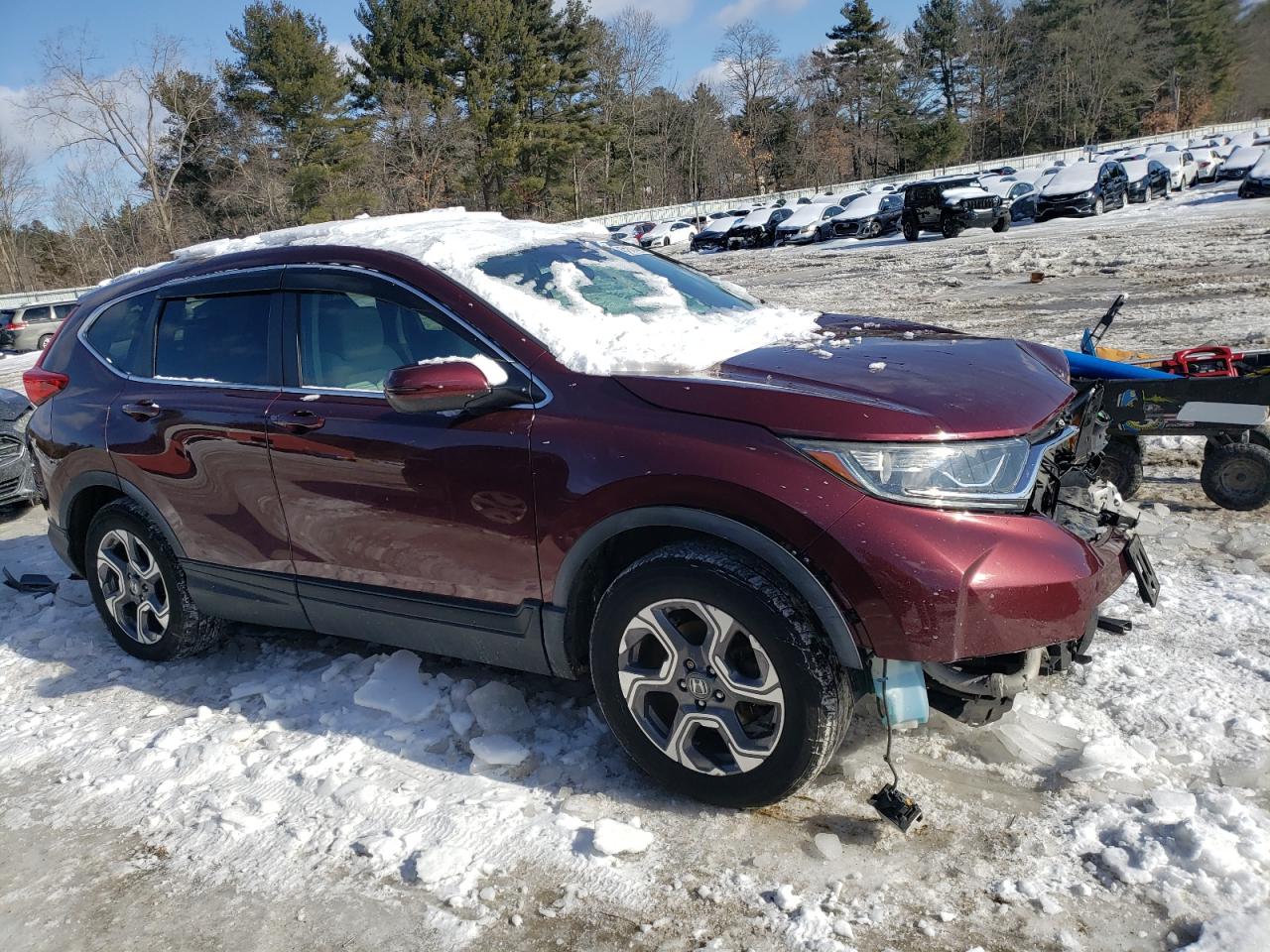2017 Honda CR-V VIN 5J6RW2H50HL030119 Copart auction photo, front end damage thumbnail 4