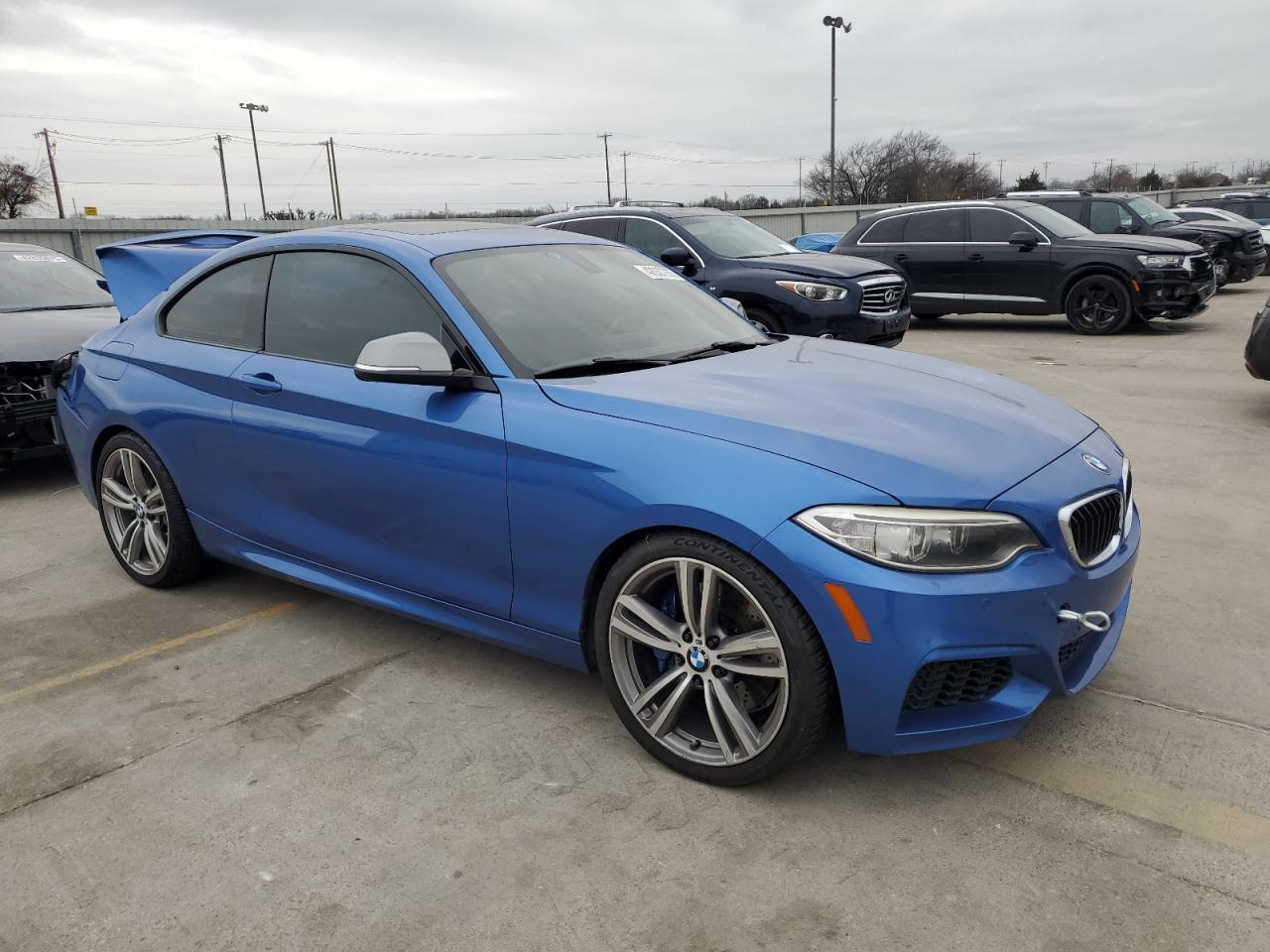 2015 BMW M2 VIN WBA1J7C54FV288793 Copart auction photo, rear end / hail damage thumbnail 4