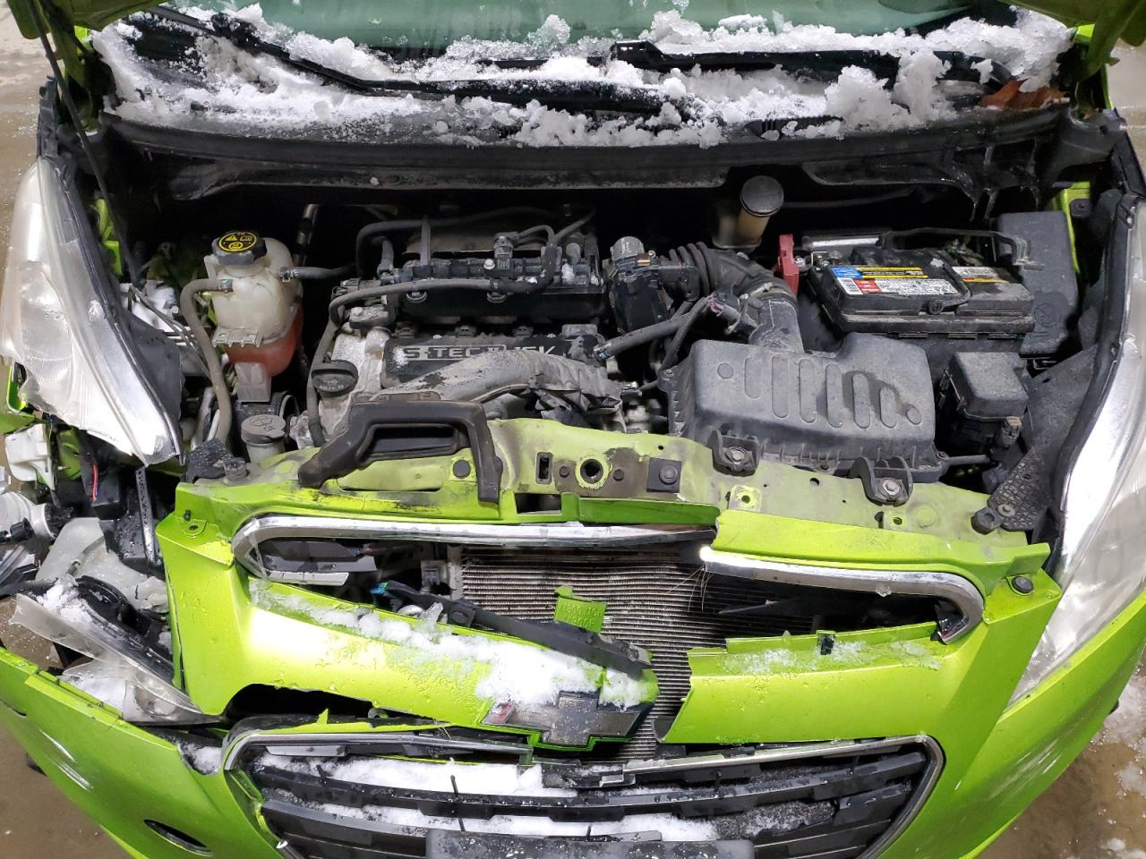 2014 Chevrolet Spark VIN KL8CC6S95EC494664 Copart auction photo, front end / rear end damage thumbnail 11