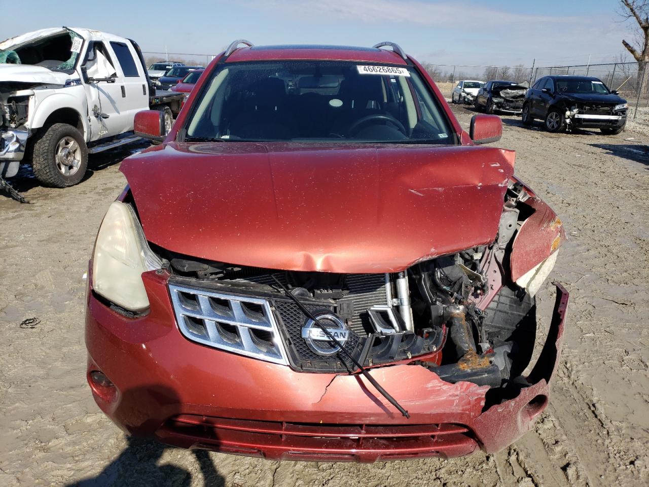 2011 Nissan Rogue VIN JN8AS5MV3BW309015 Copart auction photo, front end / minor dent/scratches damage thumbnail 5