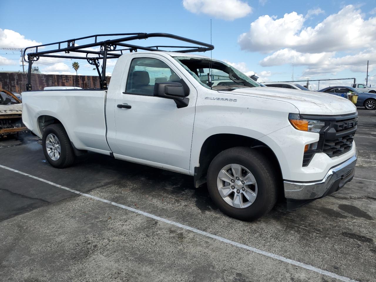 2023 Chevrolet Silverado VIN 3GCNAAED4PG308847 Copart auction photo, front end / rear end damage thumbnail 4