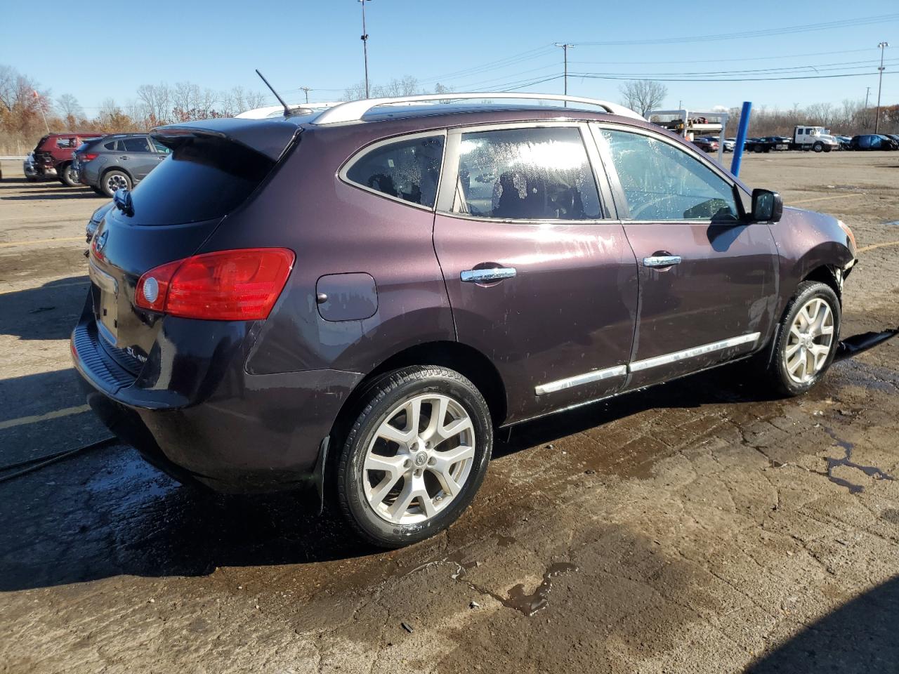 2013 Nissan Rogue VIN JN8AS5MV8DW627876 Copart auction photo, front end / undercarriage damage thumbnail 3