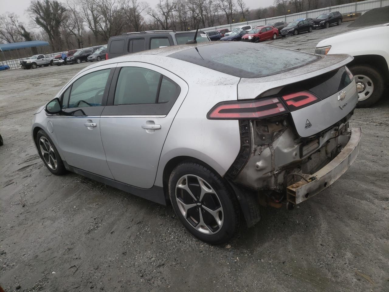 2013 Chevrolet Volt VIN 1G1RD6E44DU136097 Copart auction photo, rear end / side damage thumbnail 2