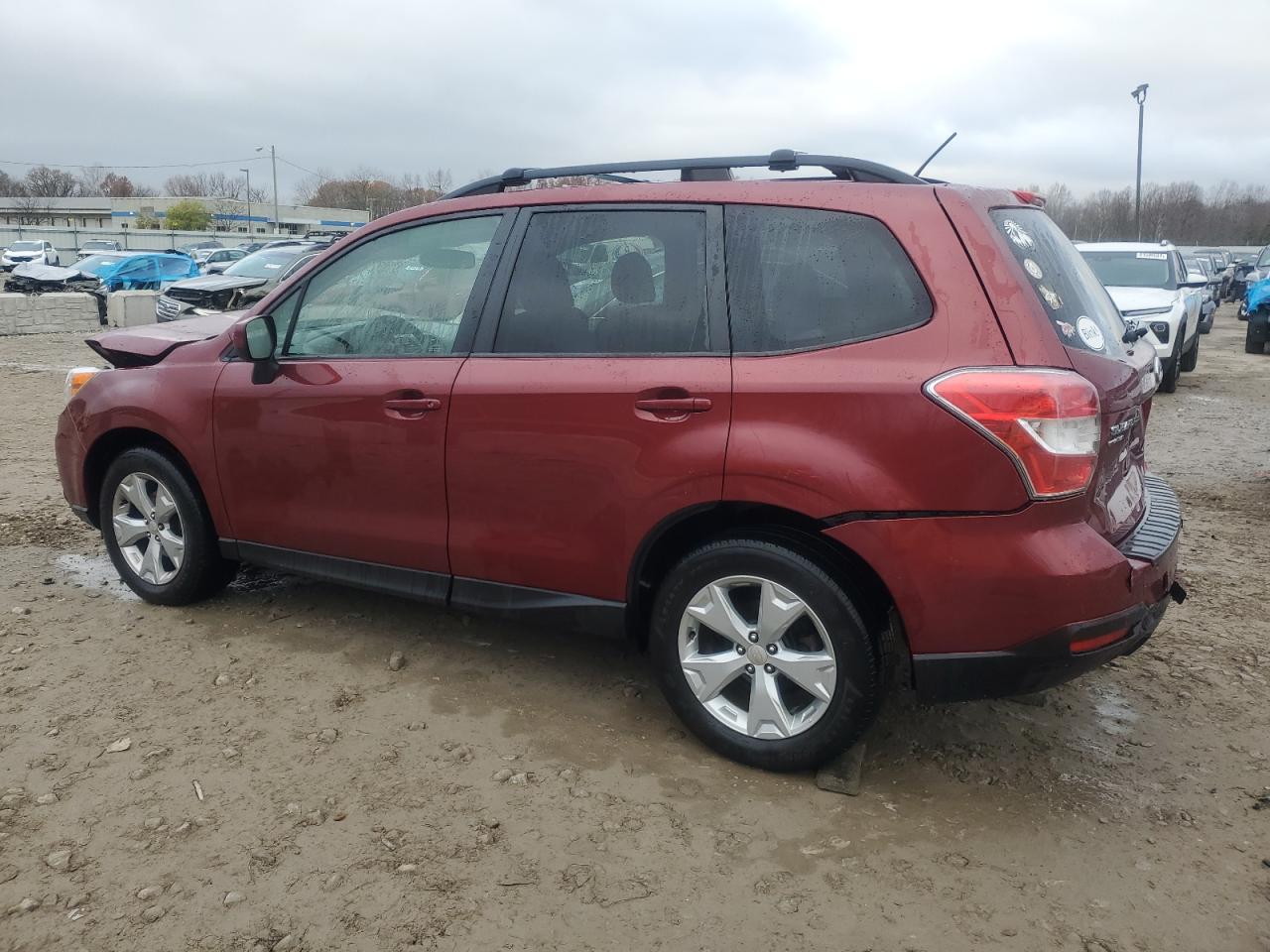 2015 Subaru Forester VIN JF2SJADC4FH576010 Copart auction photo, front end / rear end damage thumbnail 2