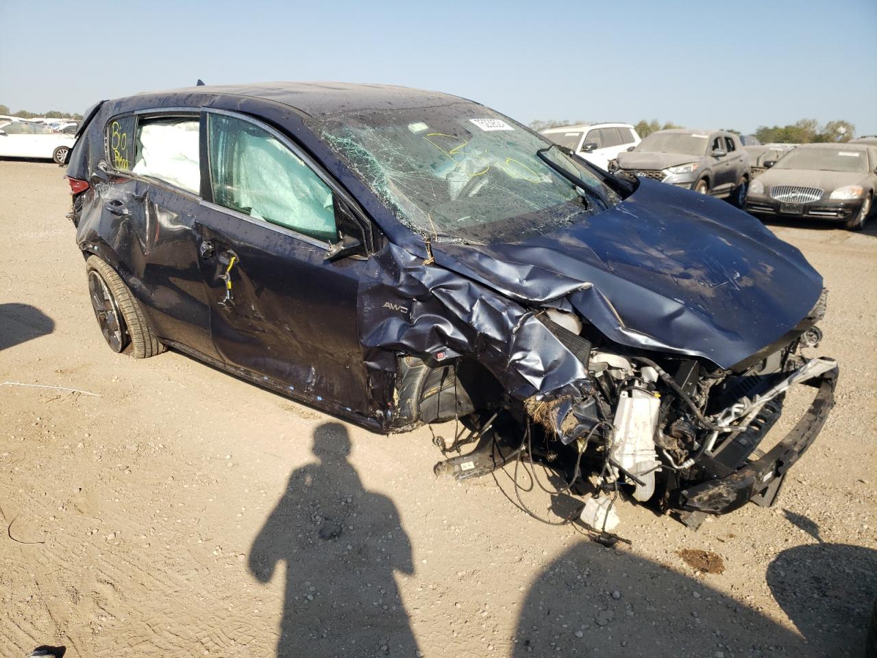 2022 KIA Sportage VIN KNDPMCAC3N7954592 Copart auction photo, rollover damage thumbnail 4