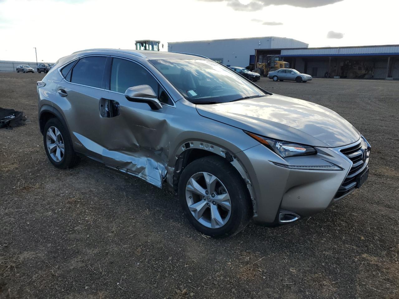 2017 Lexus NX VIN JTJBJRBZ5H2051142 Copart auction photo, side damage thumbnail 4